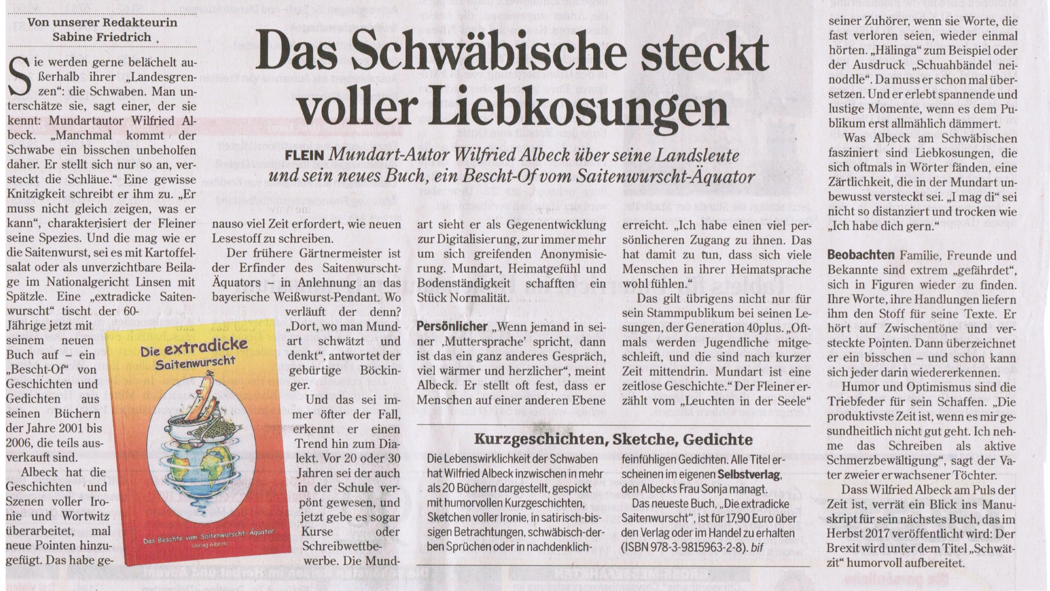 Zeitungsartikel HST 15.10.16